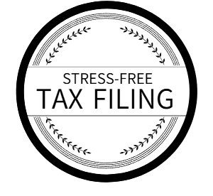 stress-free tax-filing badge